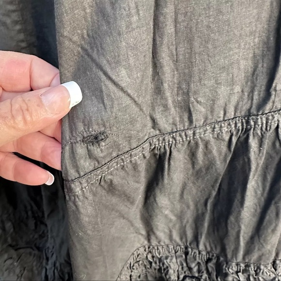 Antique Edwardian Ruffle Smocking Maxi Petticoat Slip 24” - Picture 3 of 7